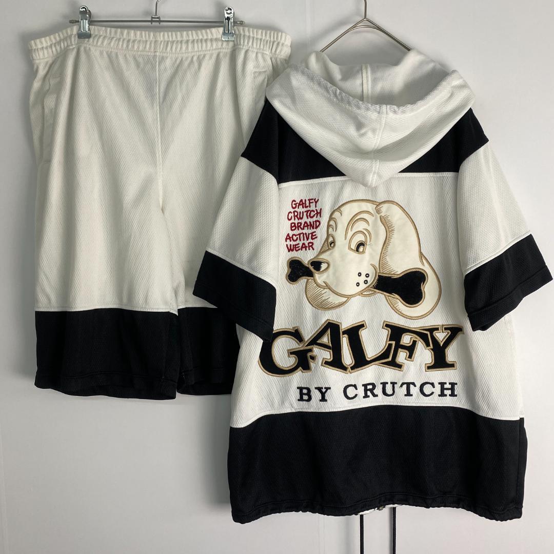ガルフィ　セットアップ　GALFY　ジャージ　刺しゅう　白　黒　Y2K