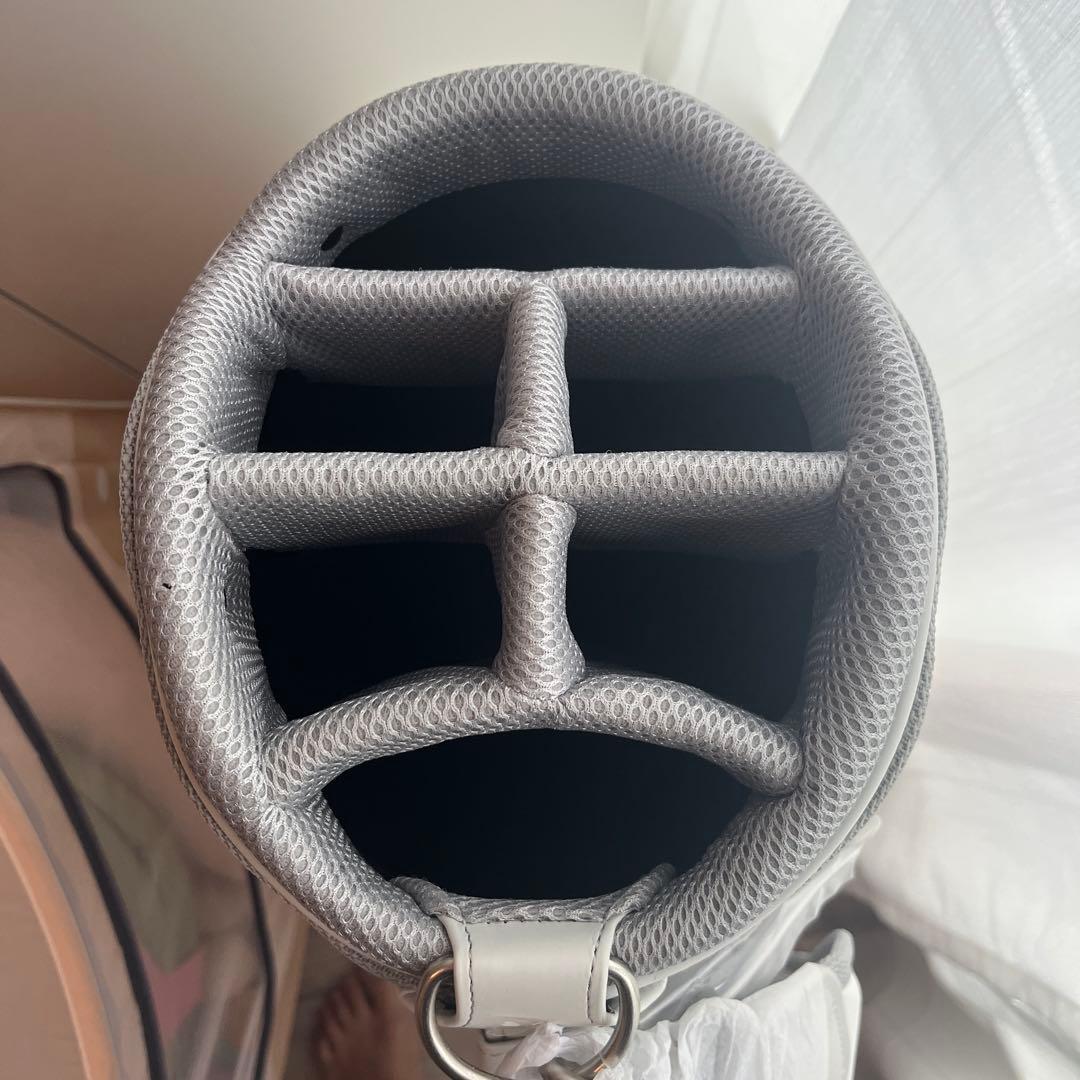 【新品未使用】ブリヂストン キャディバッグ BG-100Lホワイト/レッド