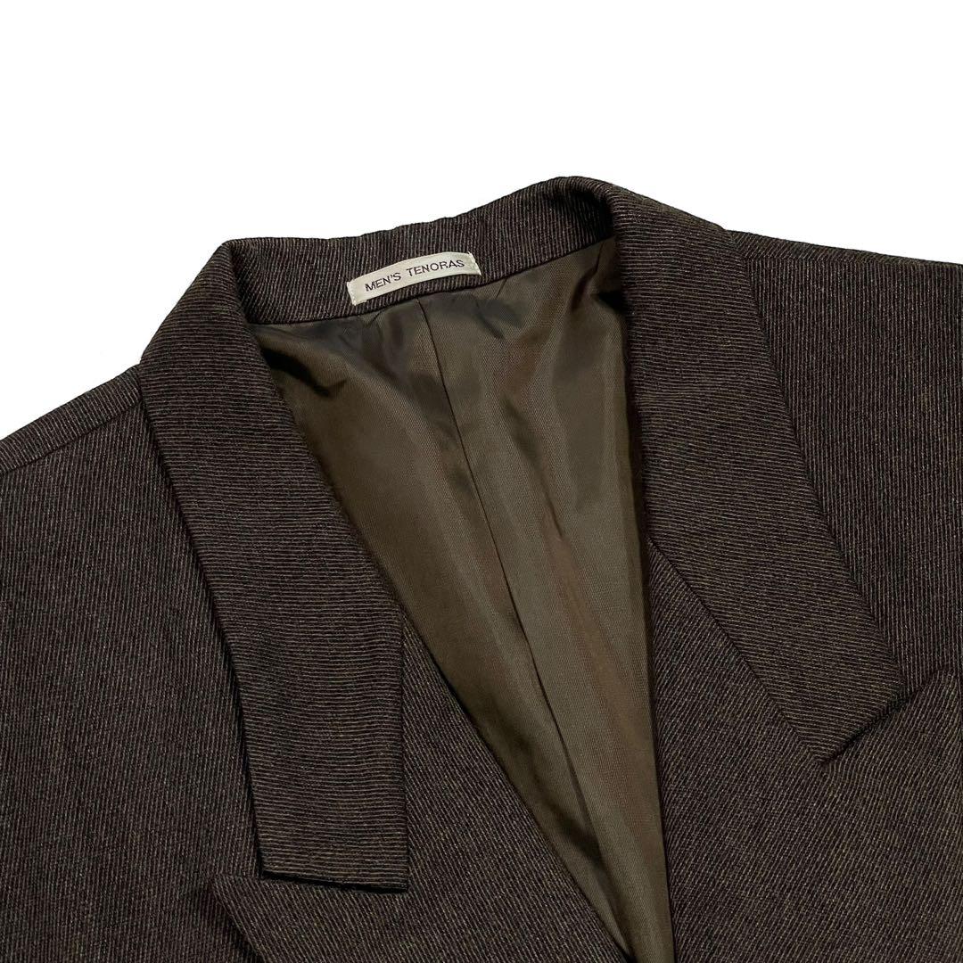 【高級】MEN’S TENORAS ダブルチェスターコート ロング マキシ丈 L