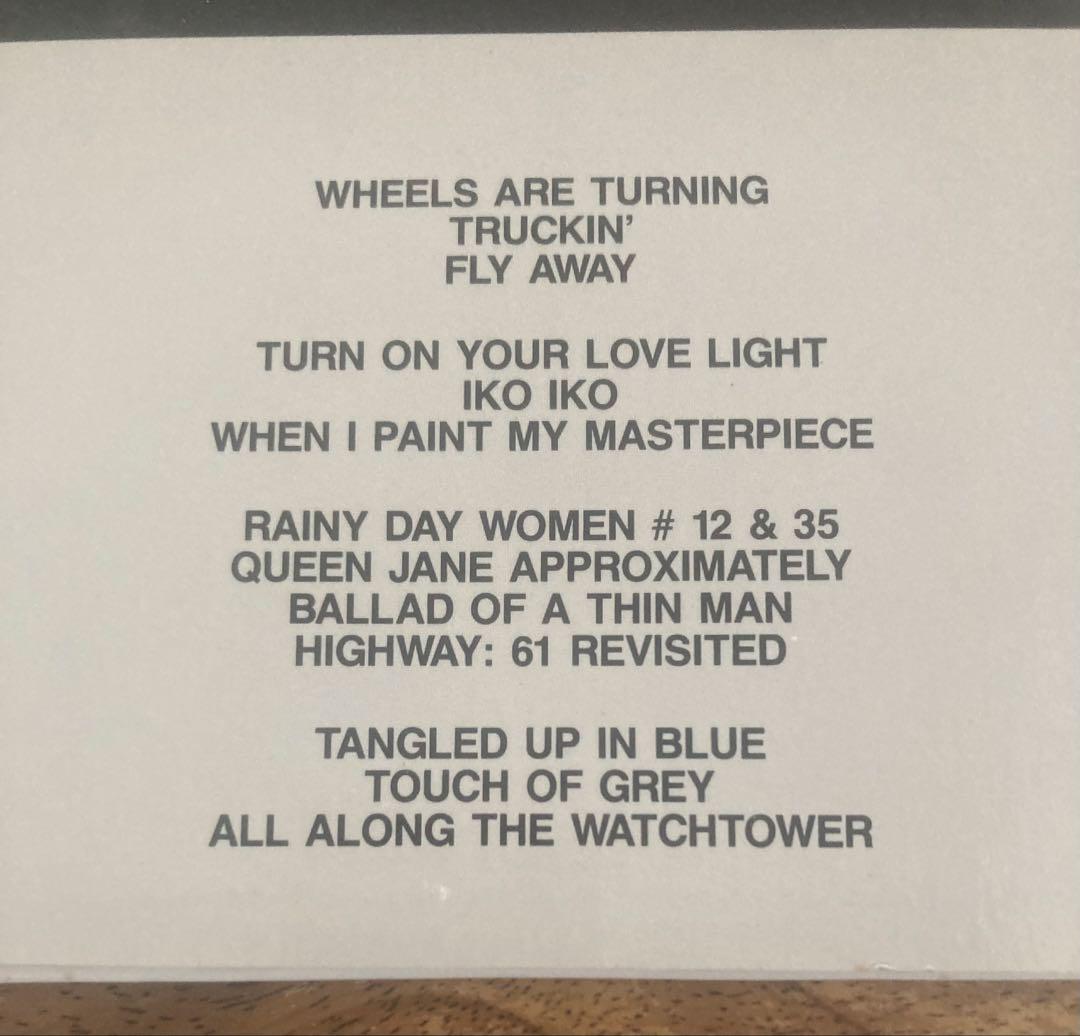 ◾️歴史的共演ライブ名盤2LP■BOB DYLAN & GRATEFUL DEAD
