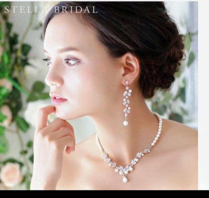 STELLA BRIDAL ネックレス　イヤリング　2点セット