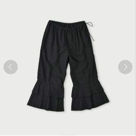 試着のみ 45R インドカディのプリーツフリルラッパーパンツ 45rpm