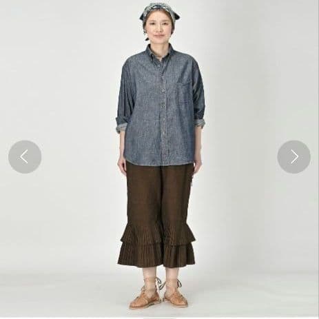 試着のみ 45R インドカディのプリーツフリルラッパーパンツ 45rpm