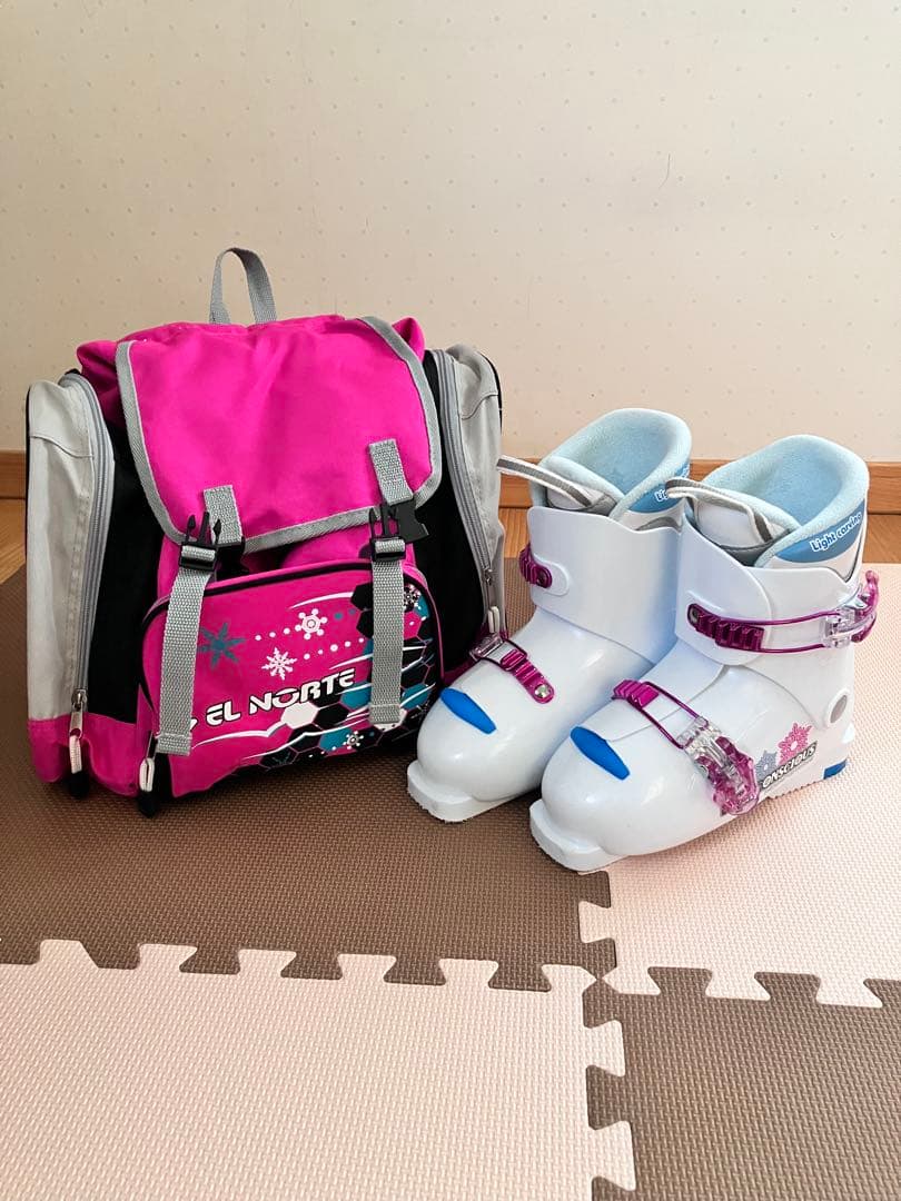 120cmスキー板、ブーツセット