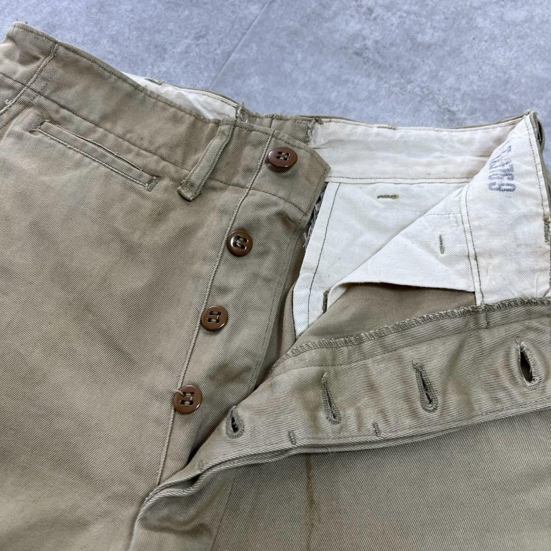 希少　アメリカ軍　チノパン　45カーキ　khaki 実物　ビンテージ　オリジナル