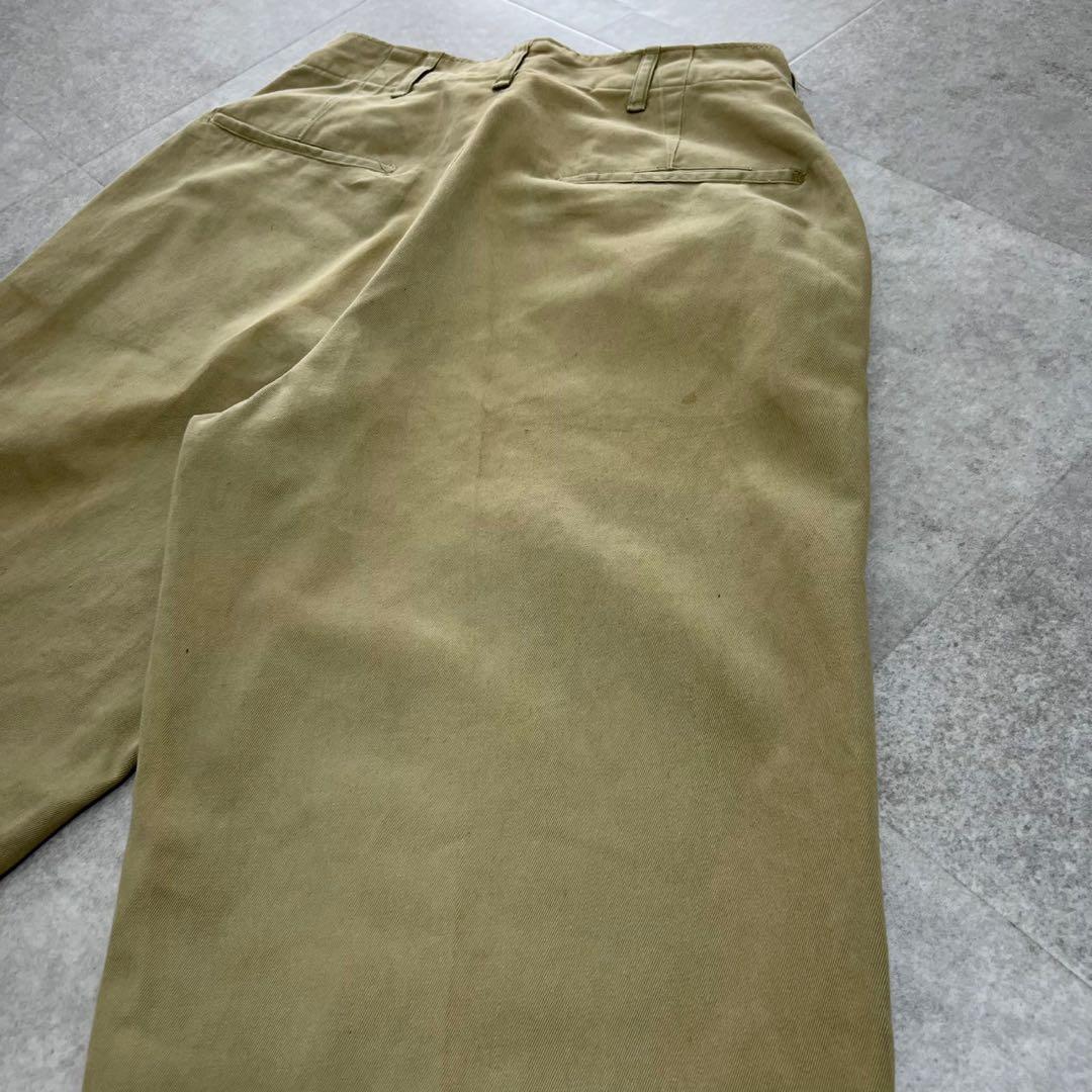 希少　アメリカ軍　チノパン　45カーキ　khaki 実物　ビンテージ　オリジナル