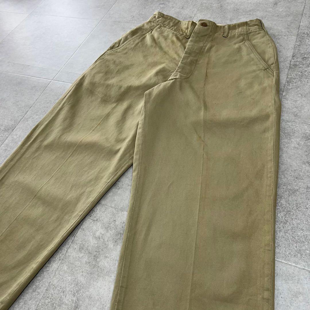 希少　アメリカ軍　チノパン　45カーキ　khaki 実物　ビンテージ　オリジナル