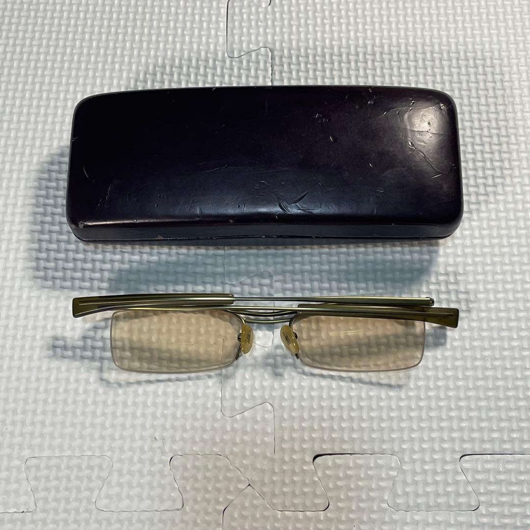 美品 00s archive アランミクリ チタン サングラス バネ蝶番 Y2K