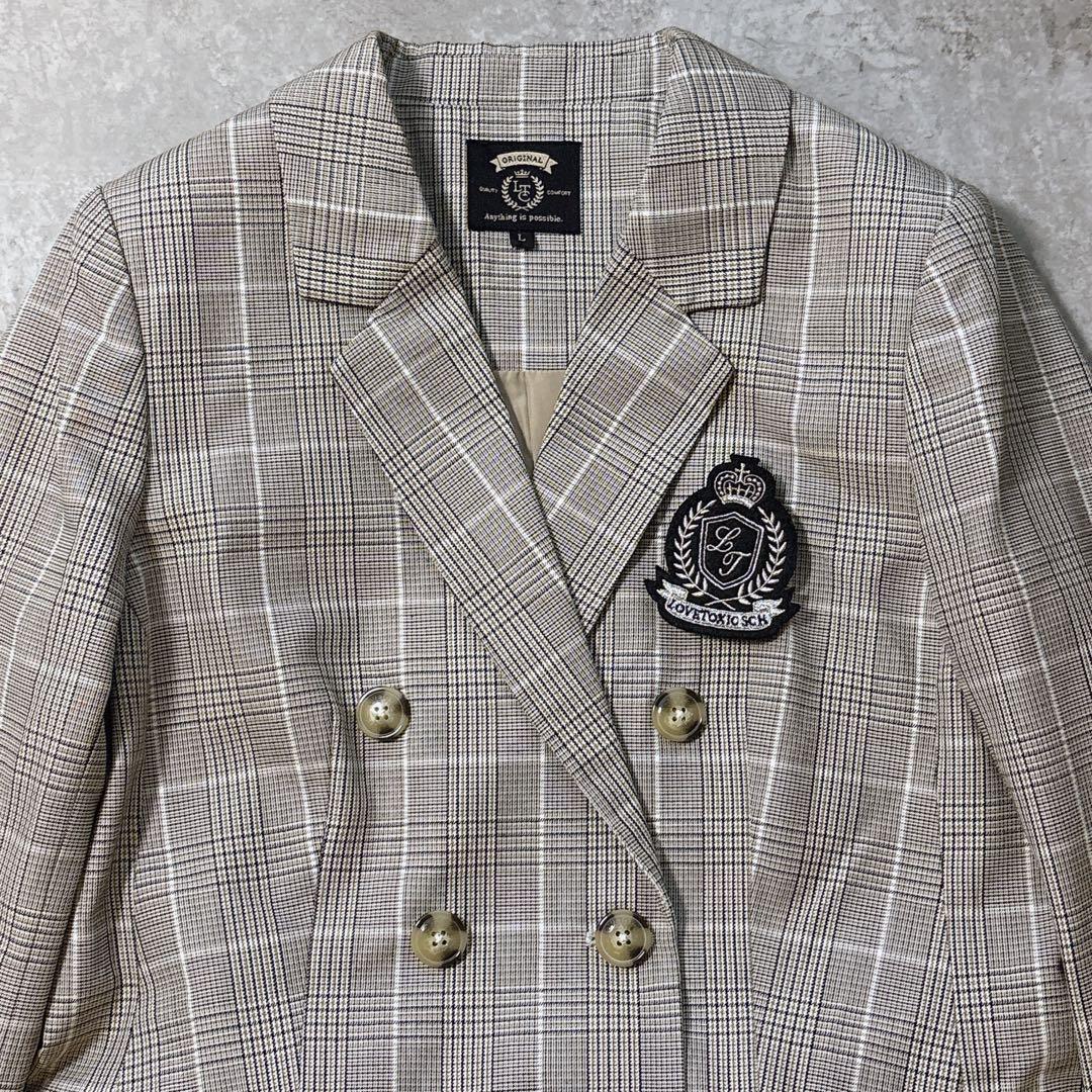 人気 美品 ラブトキシック 卒服 ベージュ セットアップ L 3点セット 女の子