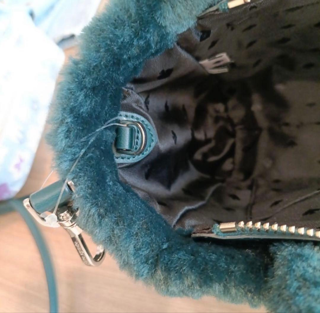 ケイトスペードニューヨーク トートバッグ　ファーバッグ　ストラップ付き　ファー