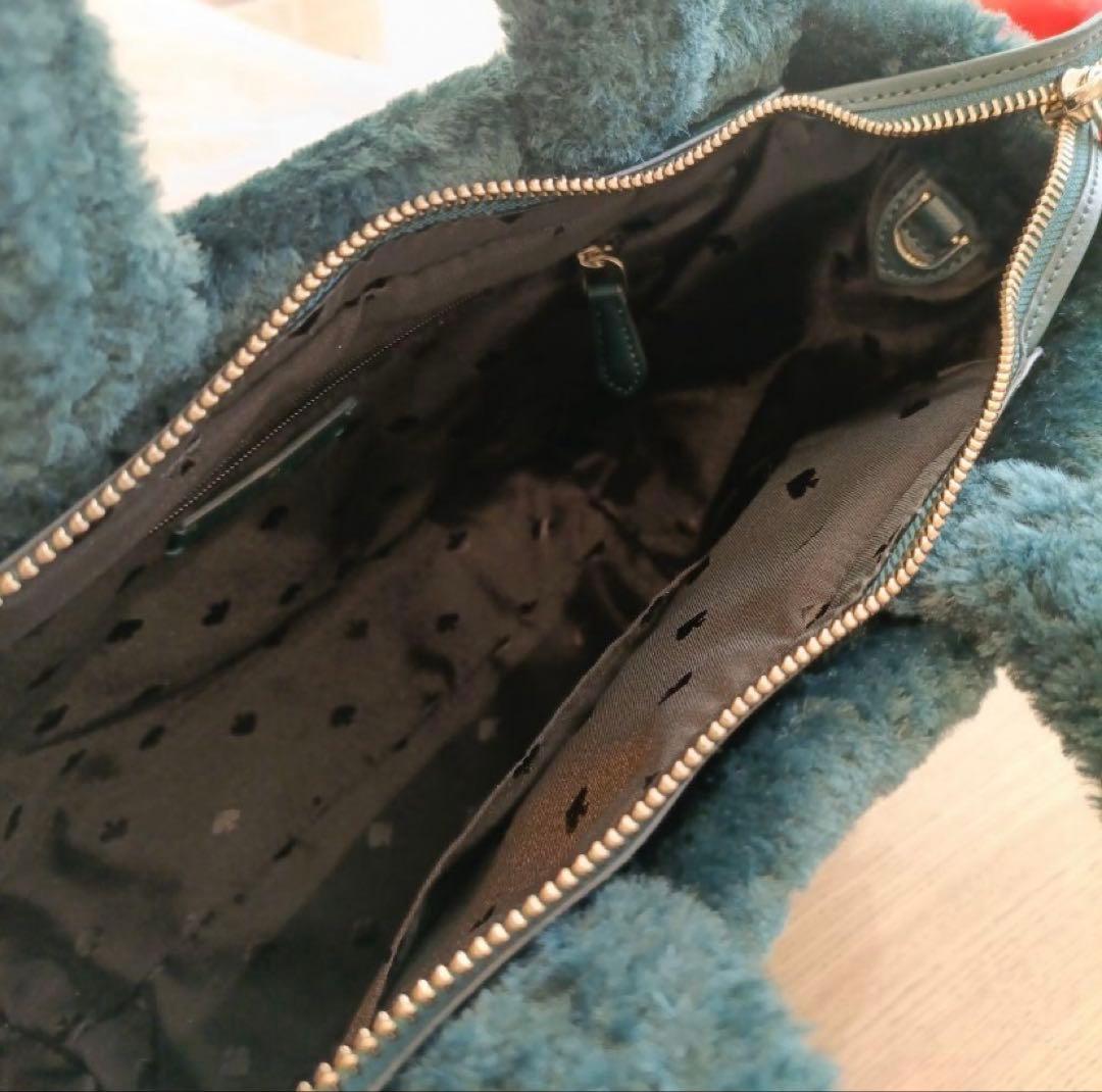 ケイトスペードニューヨーク トートバッグ　ファーバッグ　ストラップ付き　ファー