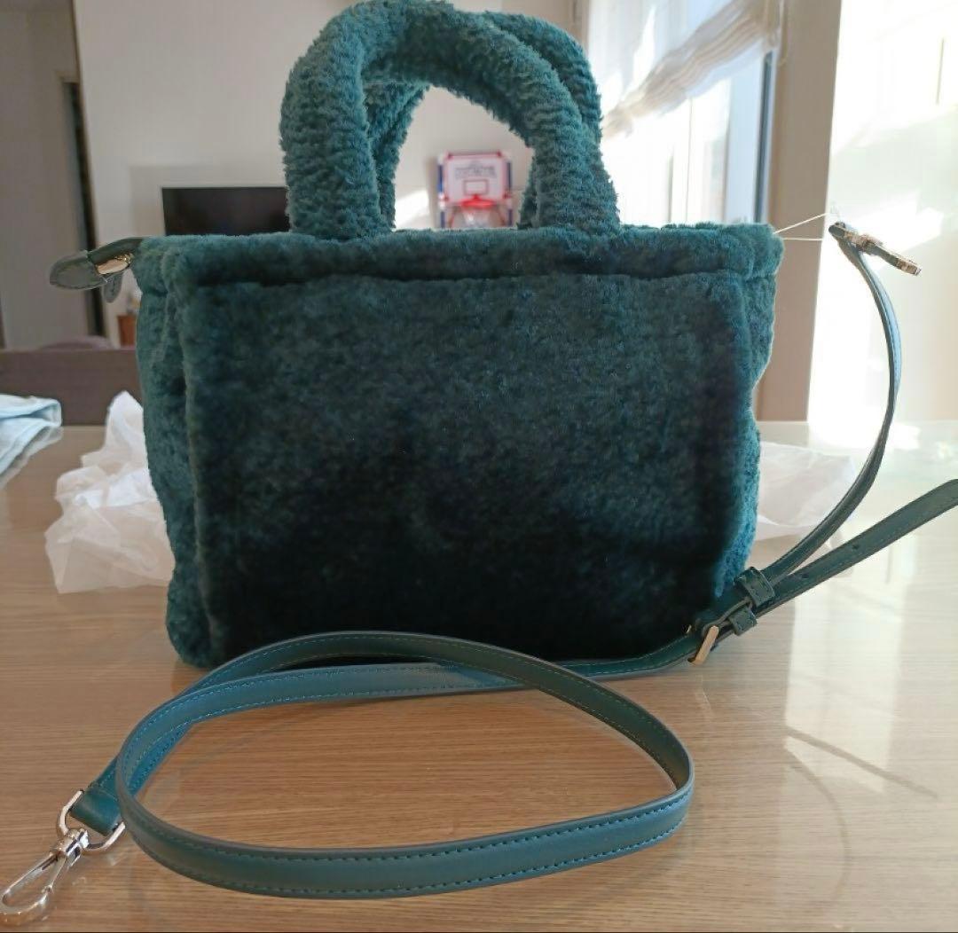 ケイトスペードニューヨーク トートバッグ　ファーバッグ　ストラップ付き　ファー