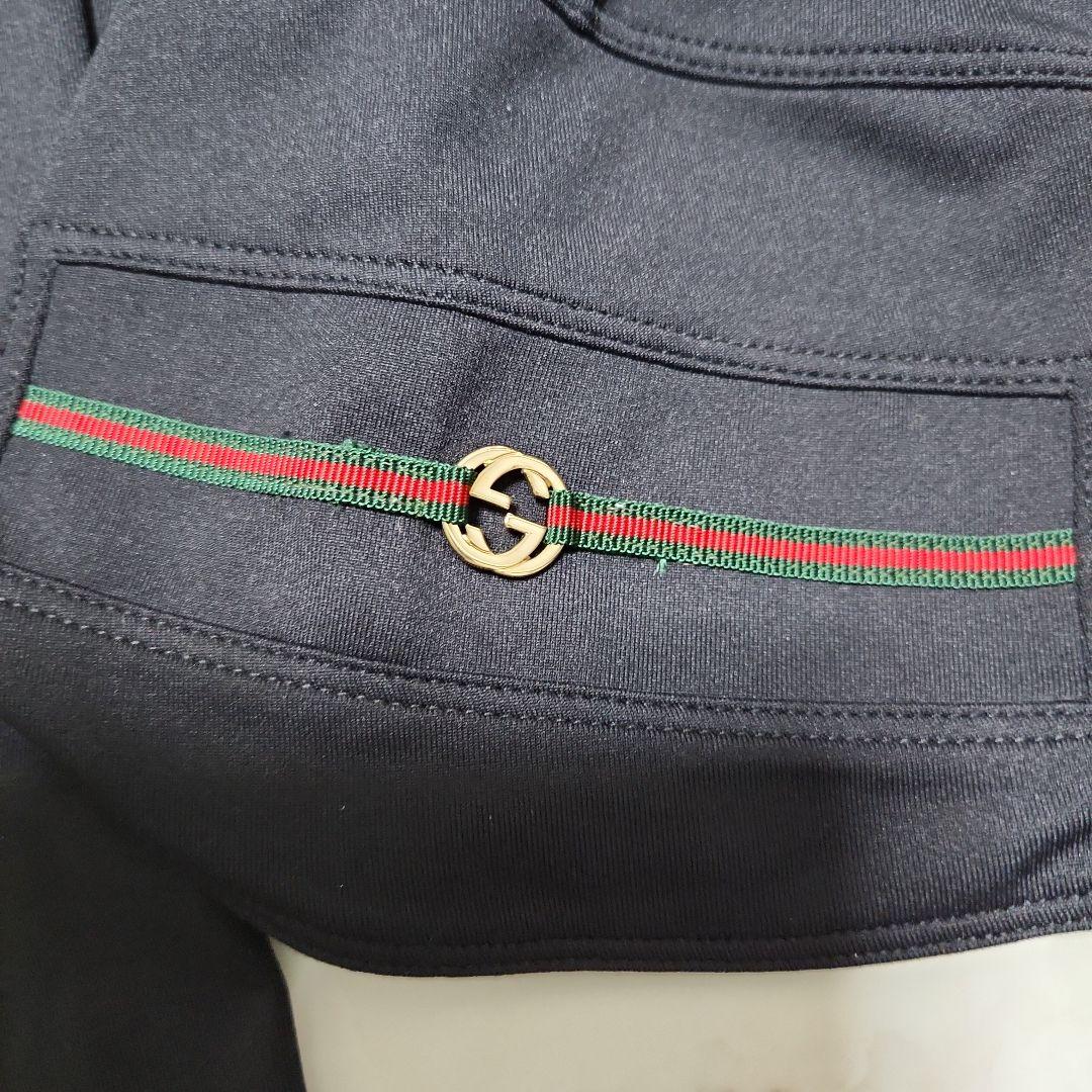 美品　グッチ 　シェリーライン　チャーム突き　ジャケット　黒XS