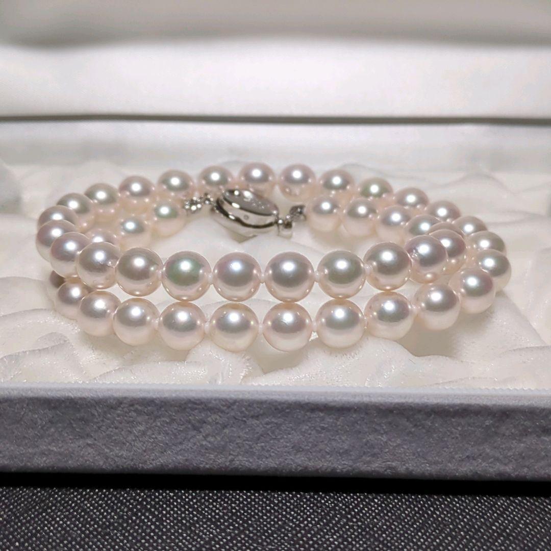 サナ【花珠】あこや真珠 ネックレス 約7.5-8.0mm 453