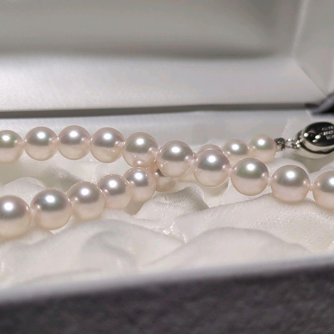 サナ【花珠】あこや真珠 ネックレス 約7.5-8.0mm 453