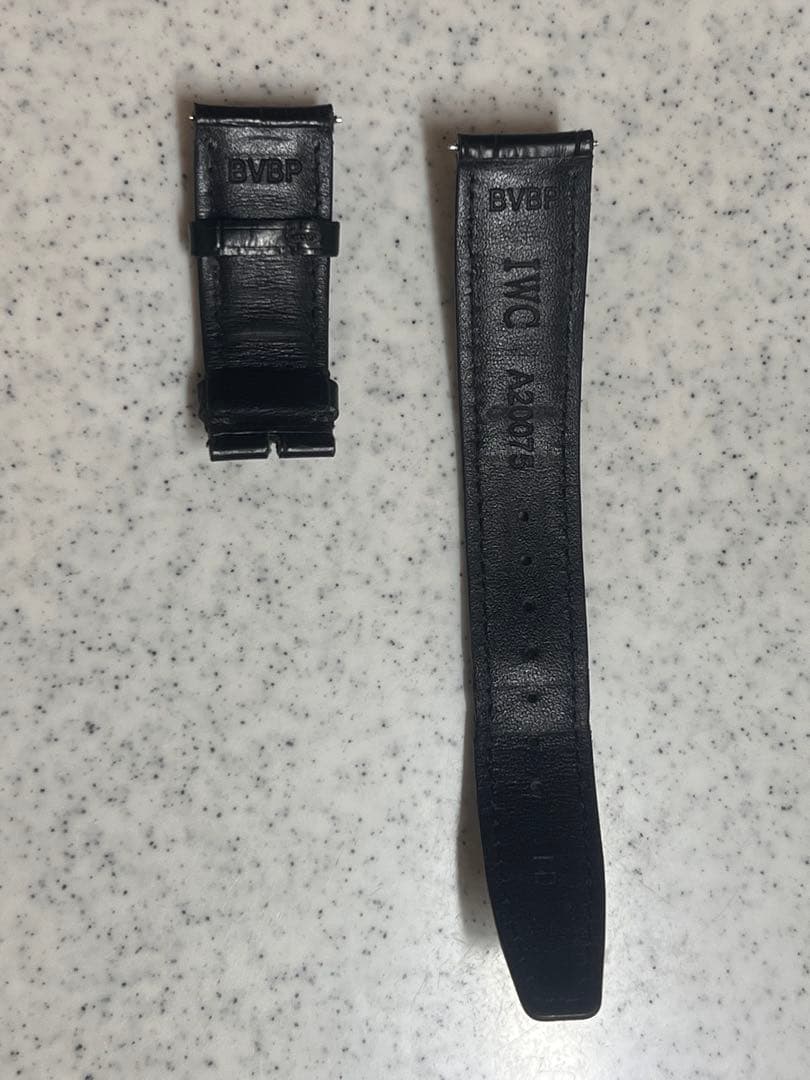 1/31日限定値下げ　IWC 純正ブラックレザーベルト 20mm
