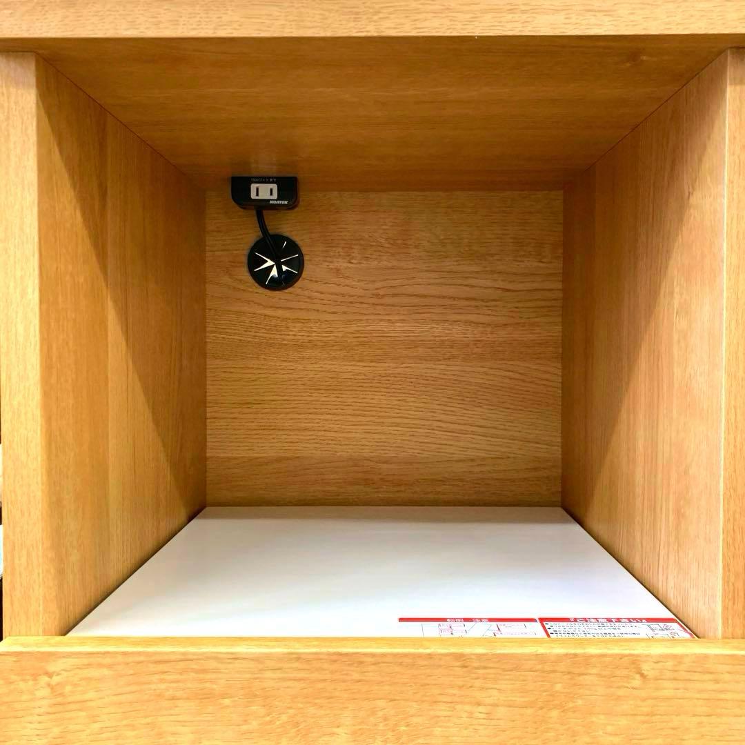 ニトリ エトナ80MRB LBR キッチンカウンター 食器棚 80cm幅