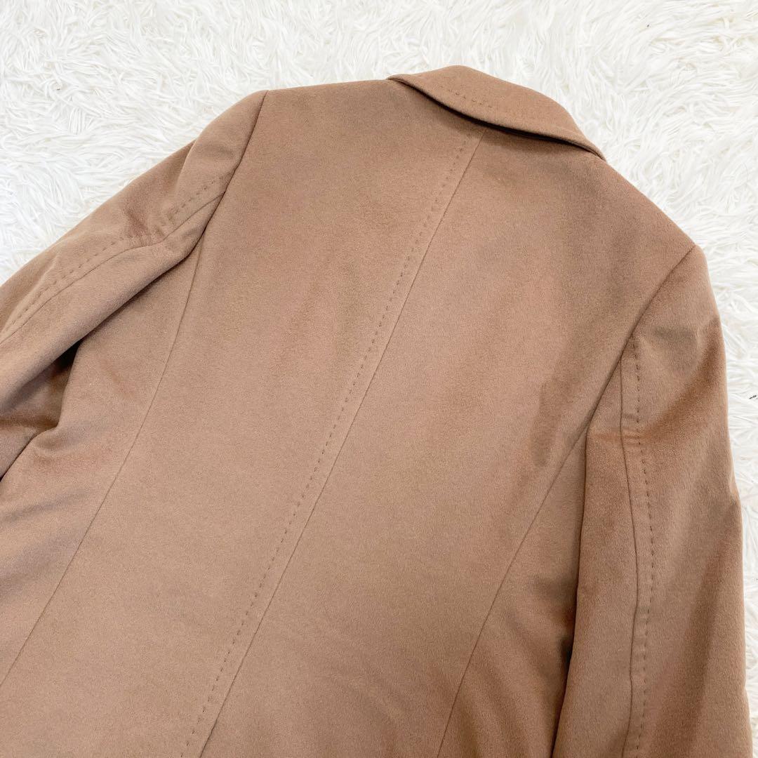 【極美品】アクアスキュータム カシミヤ 100% チェスターコート キャメル