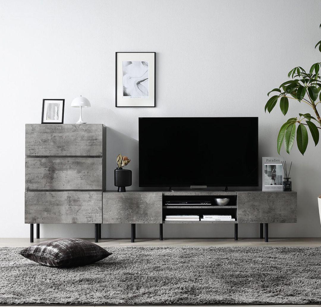 ラシク テレビボード(150cm幅) + チェスト(ワイド3段)