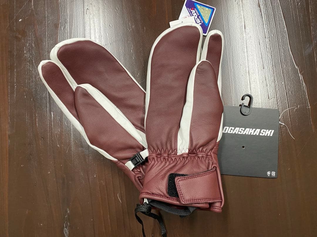 OGASAKA スキーグローブ ゴートレザー サイズO