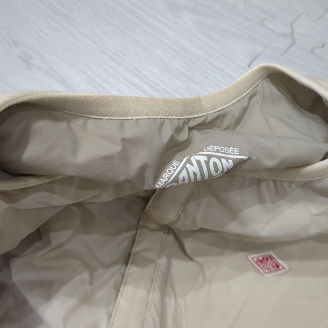 DANTON ノーカラージャケット XL ベージュ