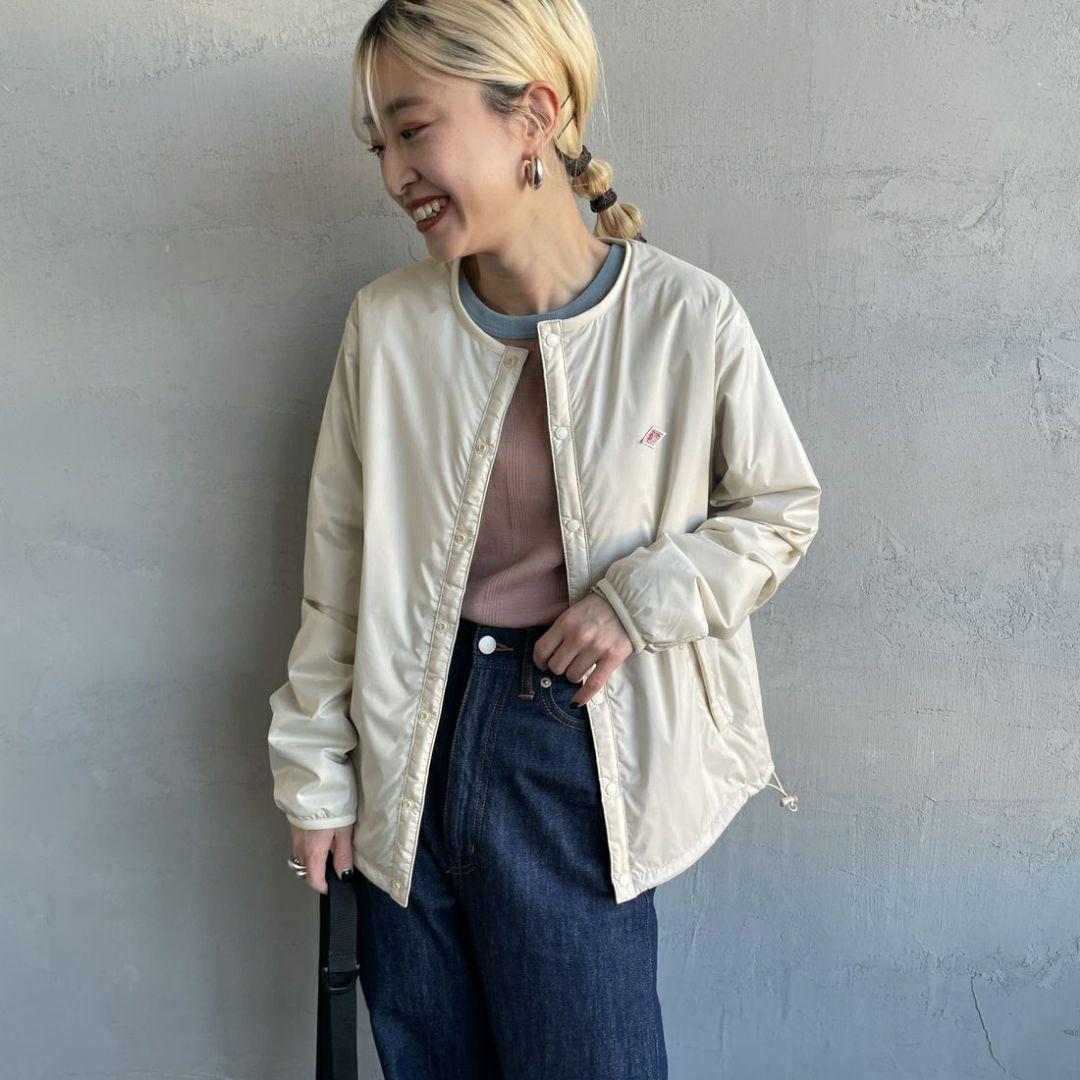 DANTON ノーカラージャケット XL ベージュ