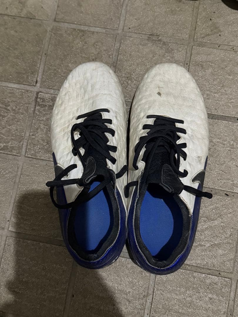 Nike サッカーシューズ ホワイト/ブルー ティエンポ ACC