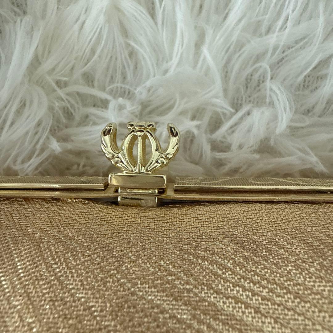 【美品】ゴールドの下駄とバッグのセット