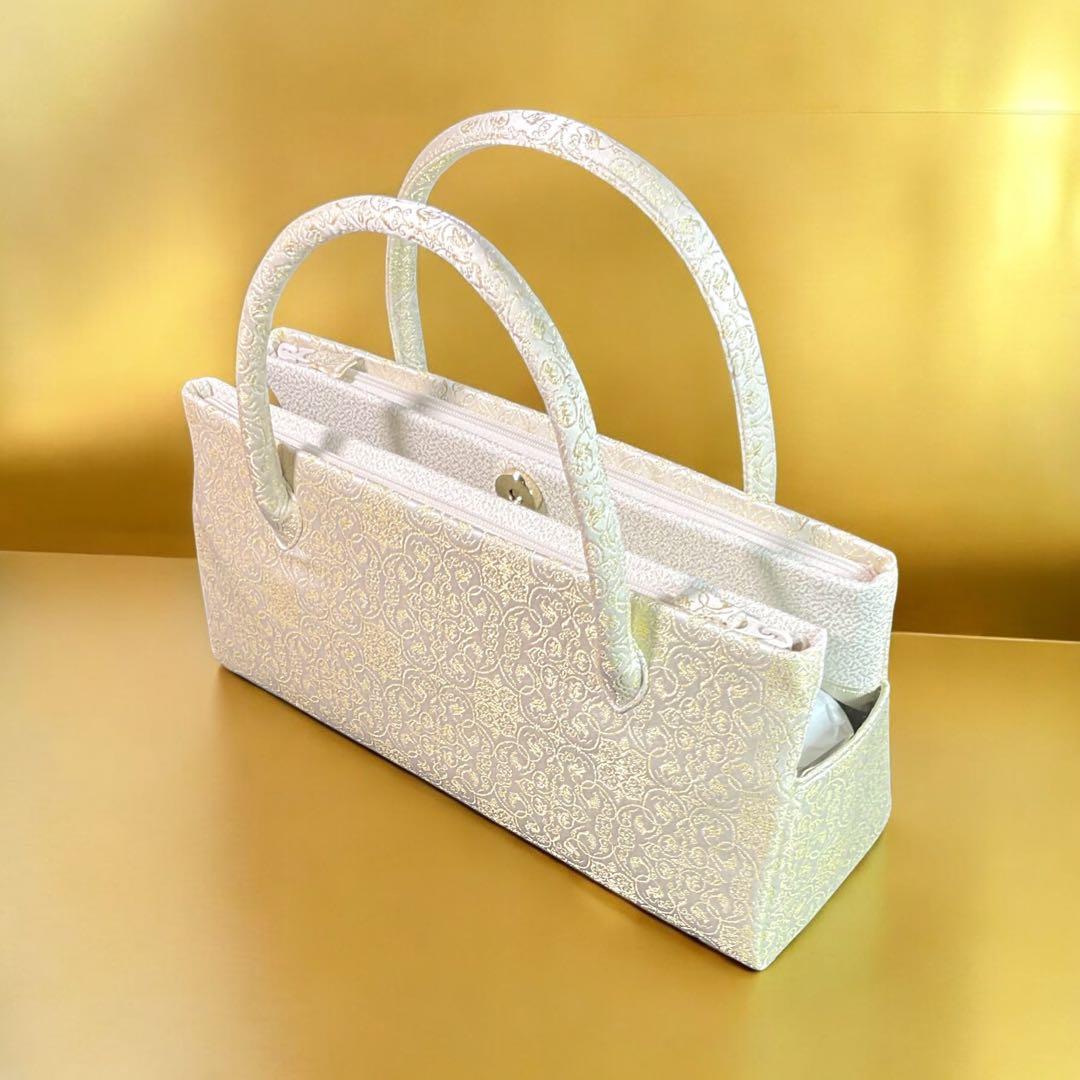 京都発　錦匠　龍村 フォーマル　利休 バック　葡萄唐草文錦⭐️【日本製】【新品】⭐️