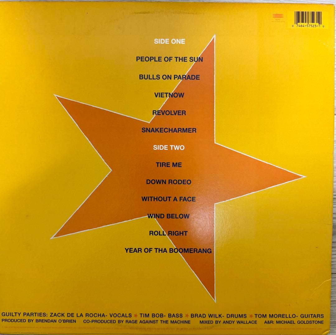 RAGE AGAINST THE MACHINE レコード　USoriginal