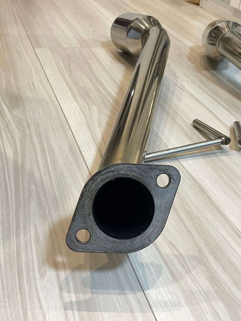 送料込み v37 スカイライン スリーキャッツ マフラー 100Φ ストレート