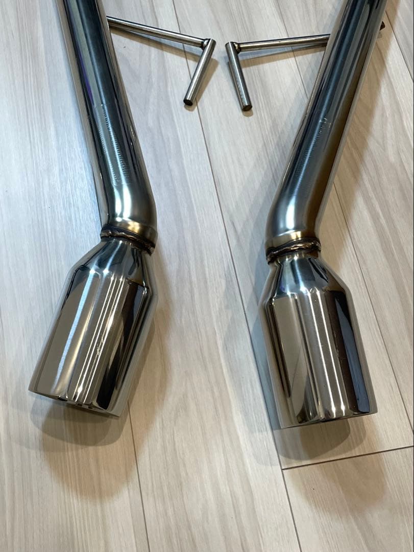 送料込み v37 スカイライン スリーキャッツ マフラー 100Φ ストレート