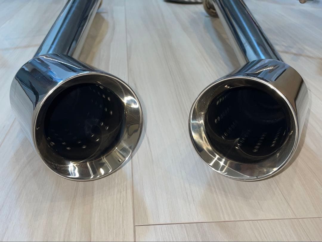 送料込み v37 スカイライン スリーキャッツ マフラー 100Φ ストレート