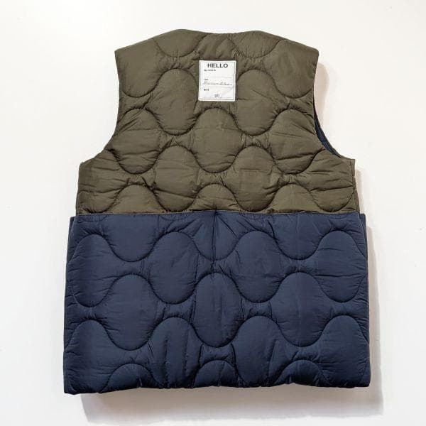 マディソン ブルー MADISON BLUE ダウンベスト ネイビー×オリーブ