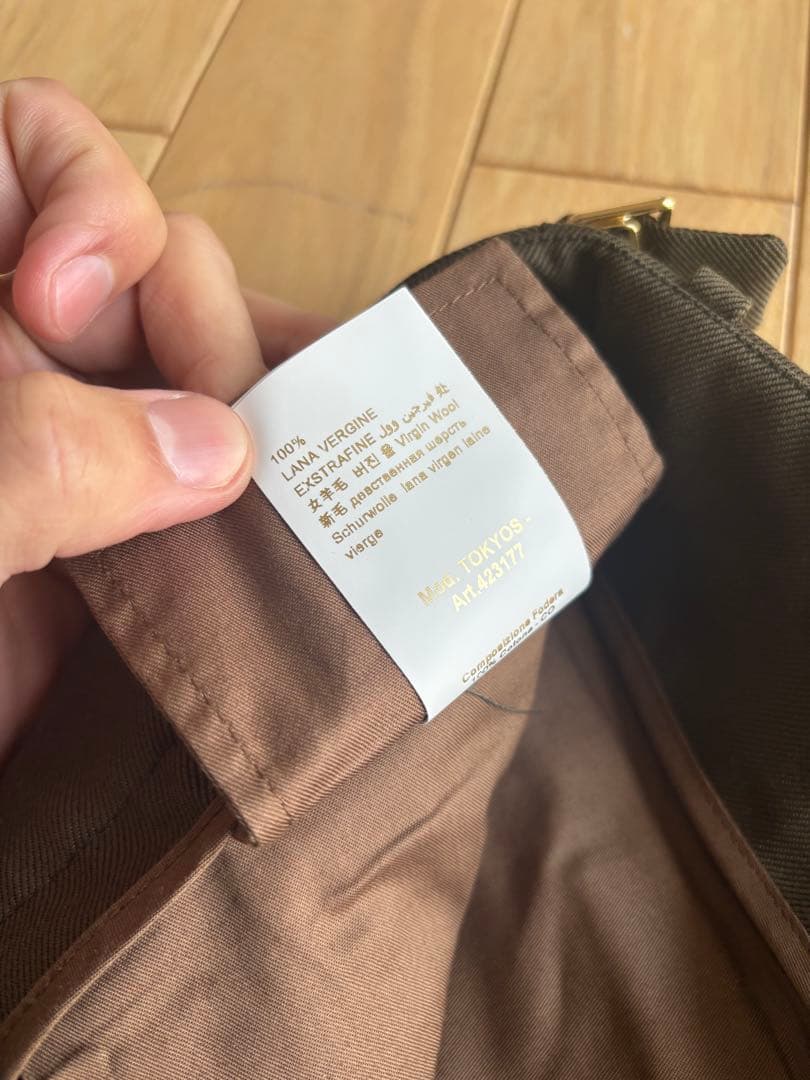 未使用 BRIGLIA1969 ブリリア ワークチノパンツ46 カーキ