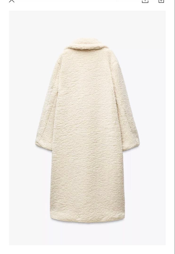 ZARA ボアロングコート