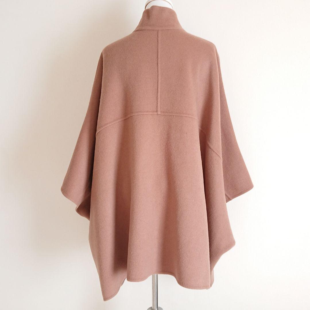 スタンドカラーダブルフェイスポンチョ スローブイエナ