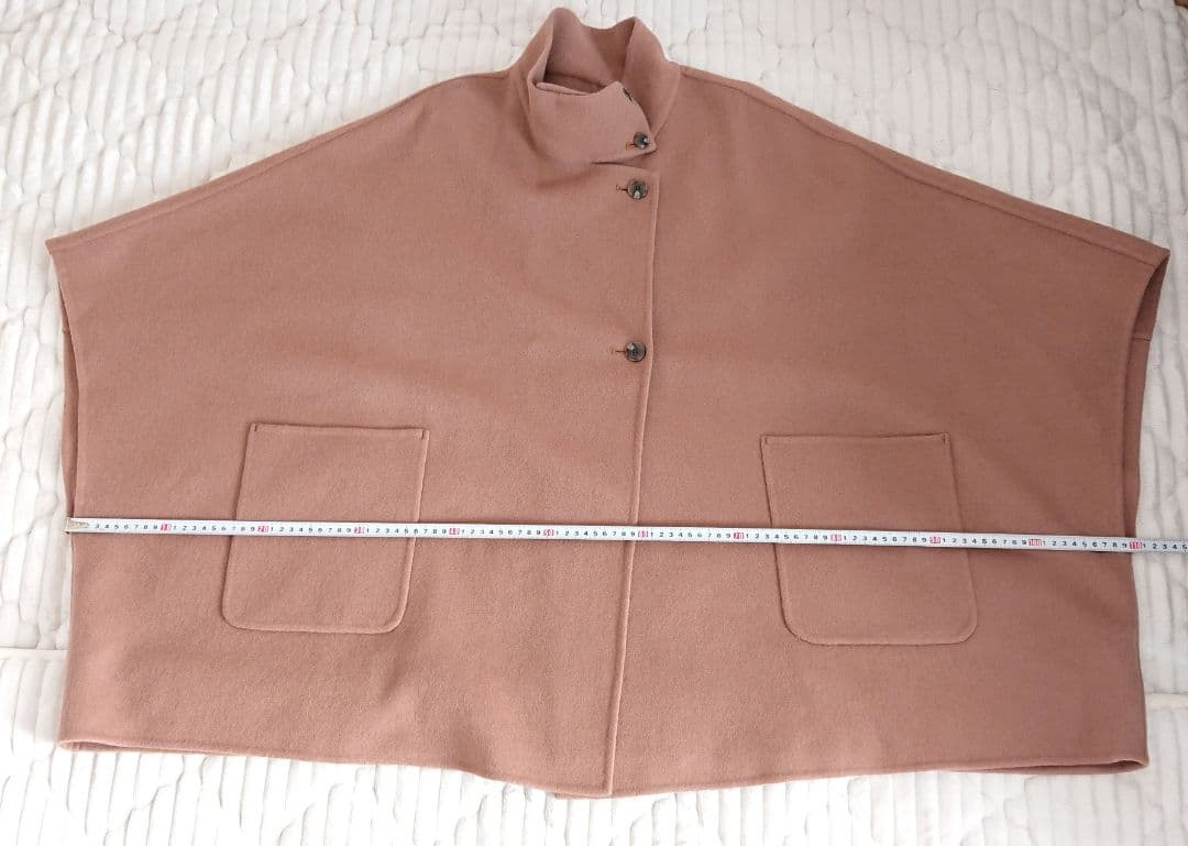 スタンドカラーダブルフェイスポンチョ スローブイエナ