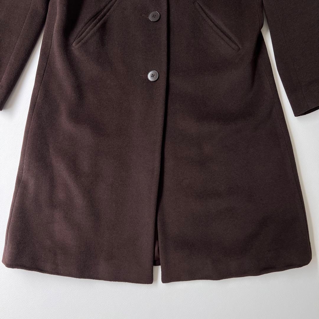 美品　agnes b. アニエスベー　ロングコート　チェスターコート　ウール