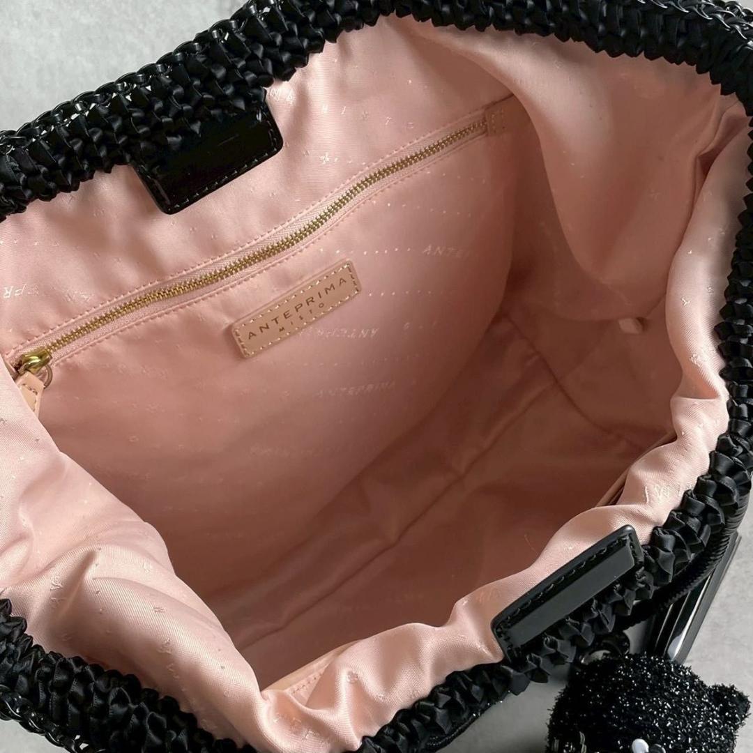 極美品　アンテプリマ　ミスト クマ　ベアーチャーム付　ワイヤー　トートバッグ