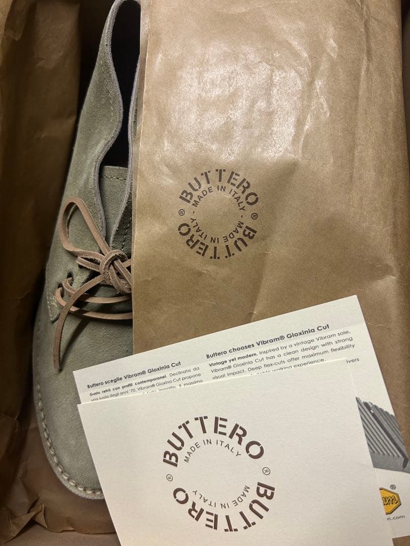 BUTTERO スエード グレー 靴 40