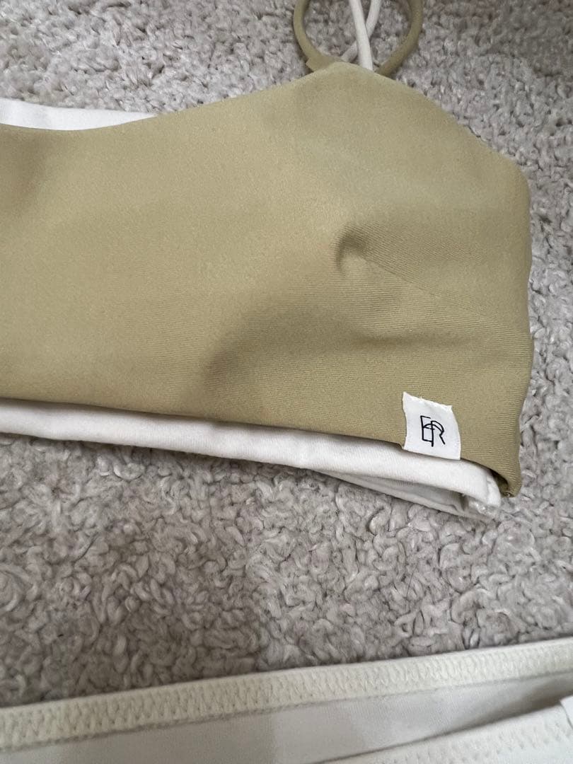 ETRE 水着　スイムウェア　トリコットバイカラースイムウェア　ベージュ