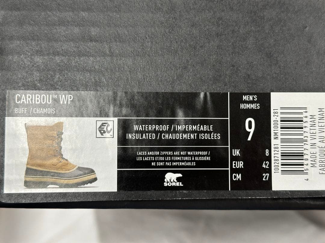 Sorel カリブー CARIBOU WP 27cm