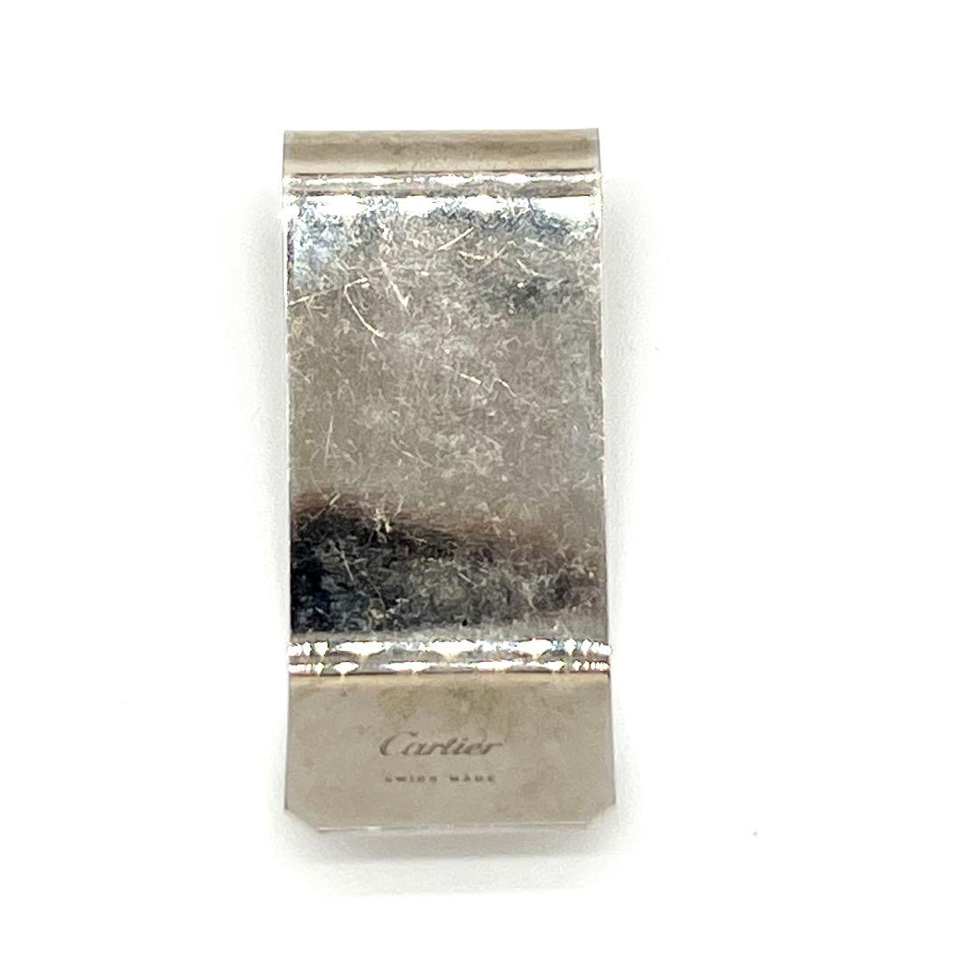 【美品】カルティエ　マネークリップ　シルバーカラー　1118k 箱付き