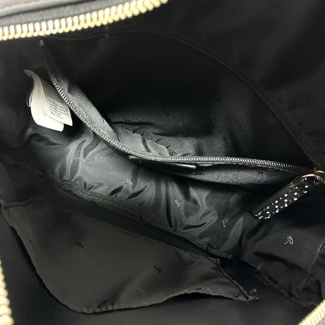 美品　アニエスベー　マリオン 2way サークルバッグ ハンド　黒