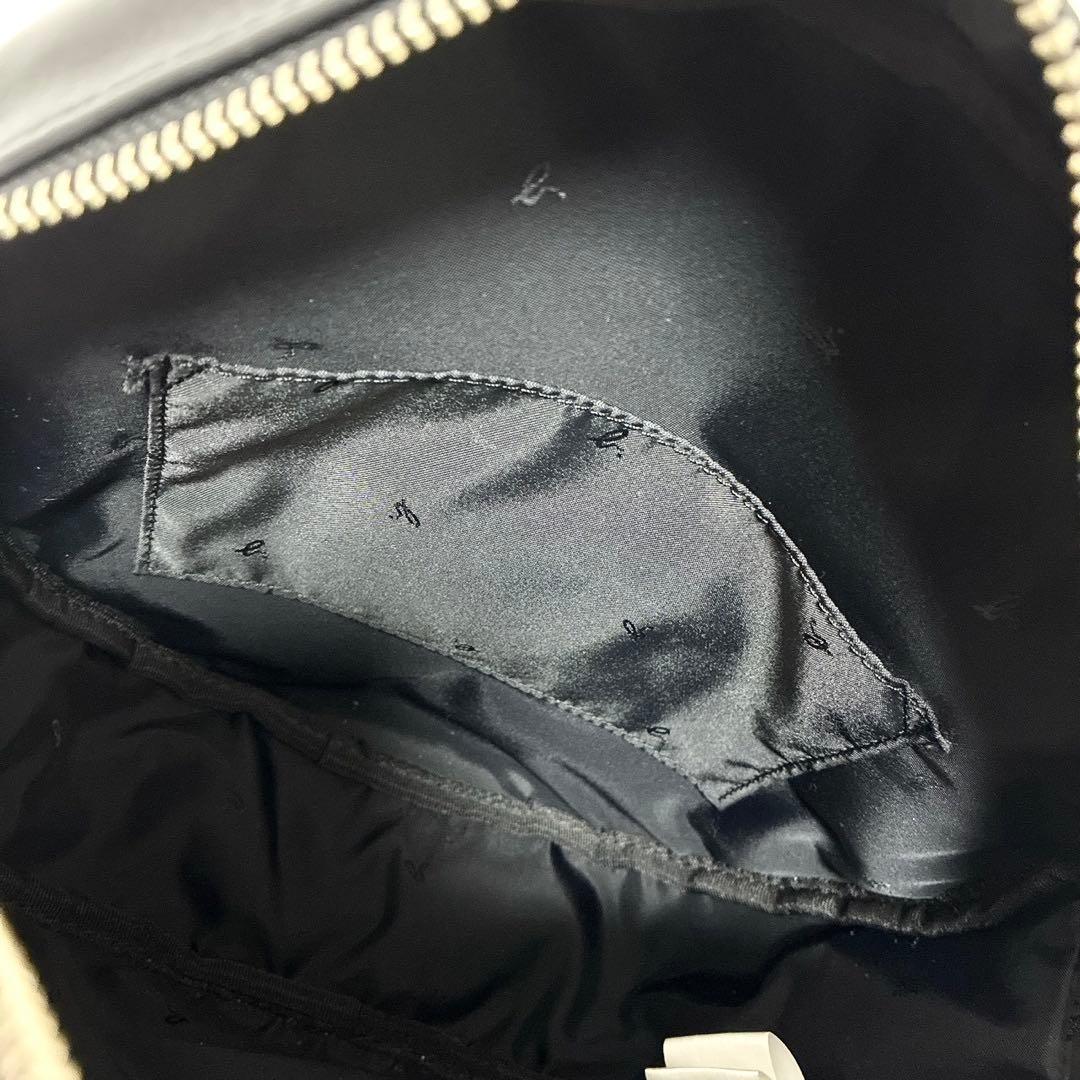 美品　アニエスベー　マリオン 2way サークルバッグ ハンド　黒