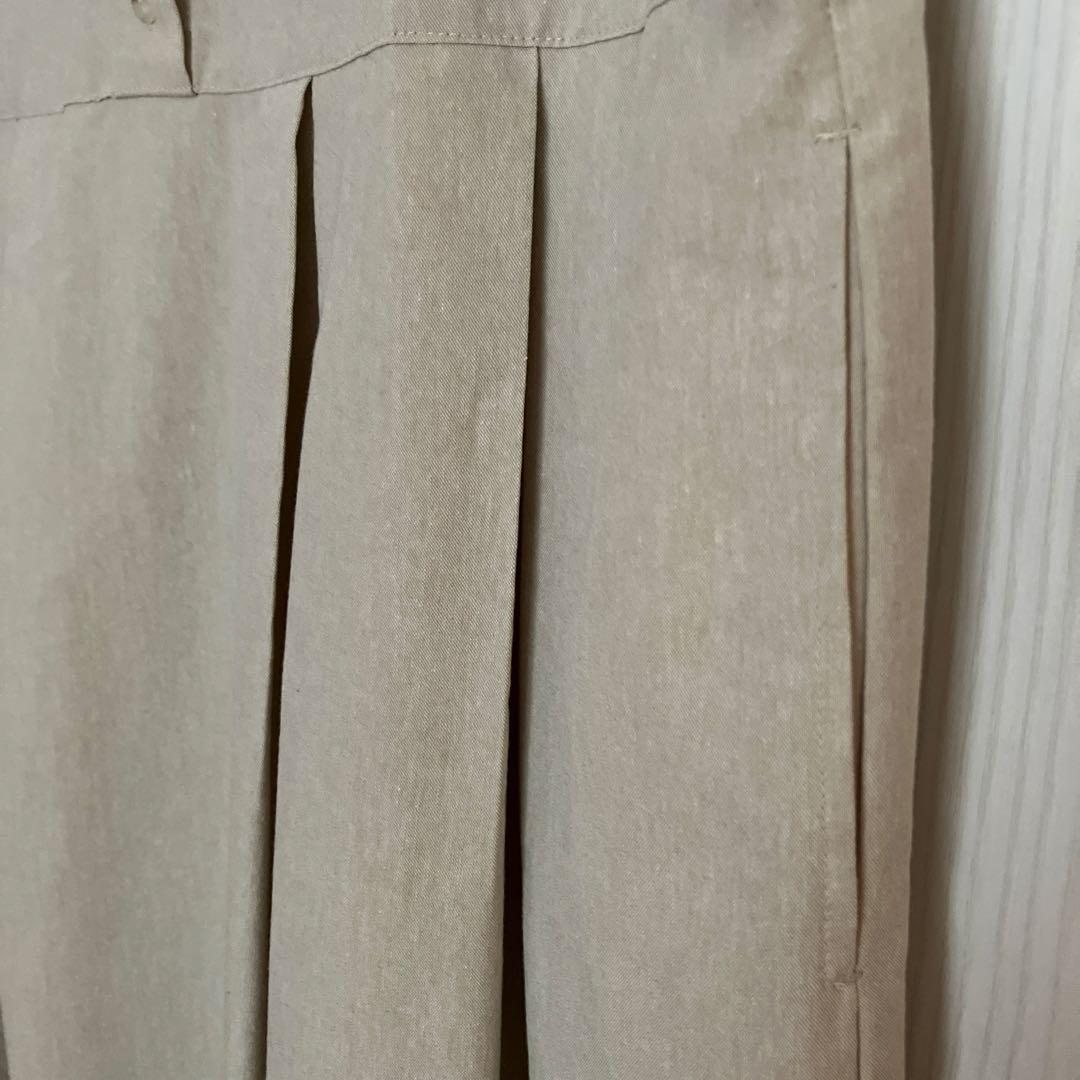 【新品未使用】ドゥファミリー　ベージュ ノースリーブ ロングワンピース