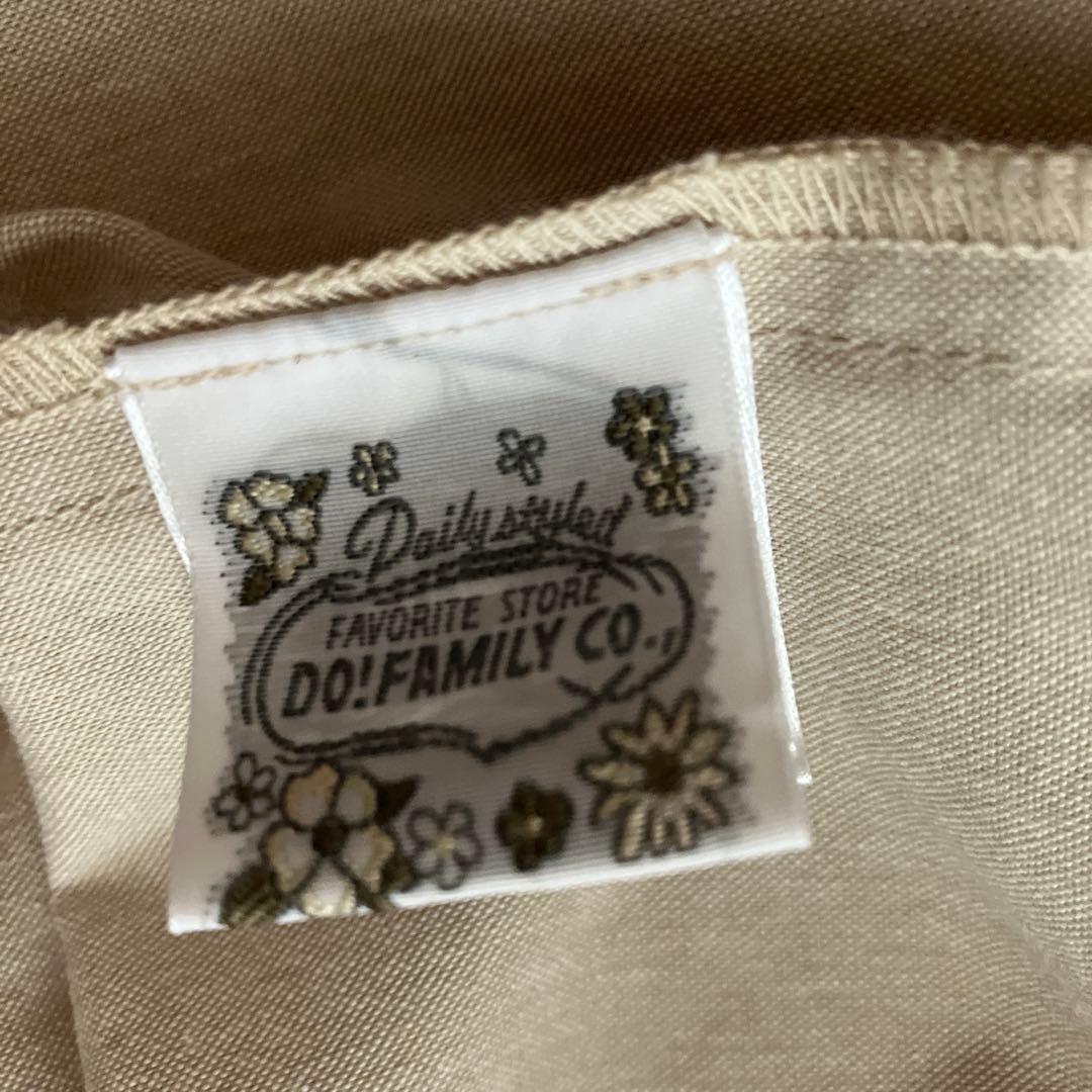 【新品未使用】ドゥファミリー　ベージュ ノースリーブ ロングワンピース