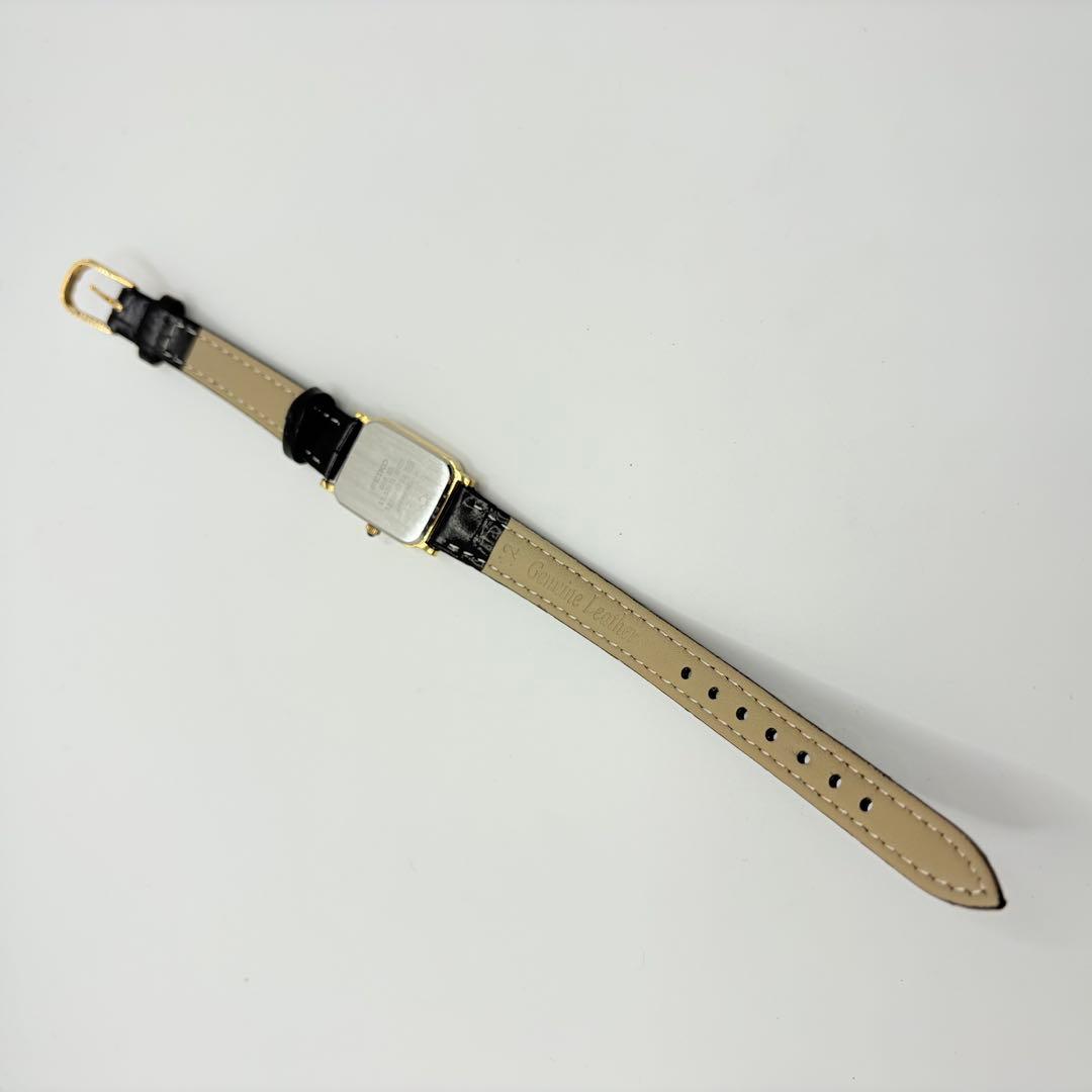 美品★稼働 新品電池 SEIKO セイコー 腕時計 エクセリーヌ スクエア