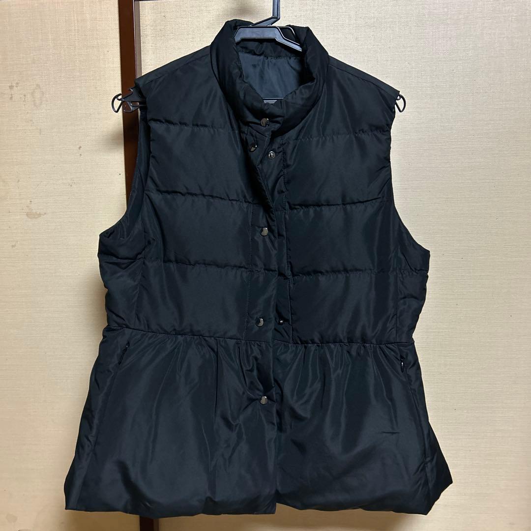 【GREEN DOWN/グリーンダウン】ペプラムダウンベスト